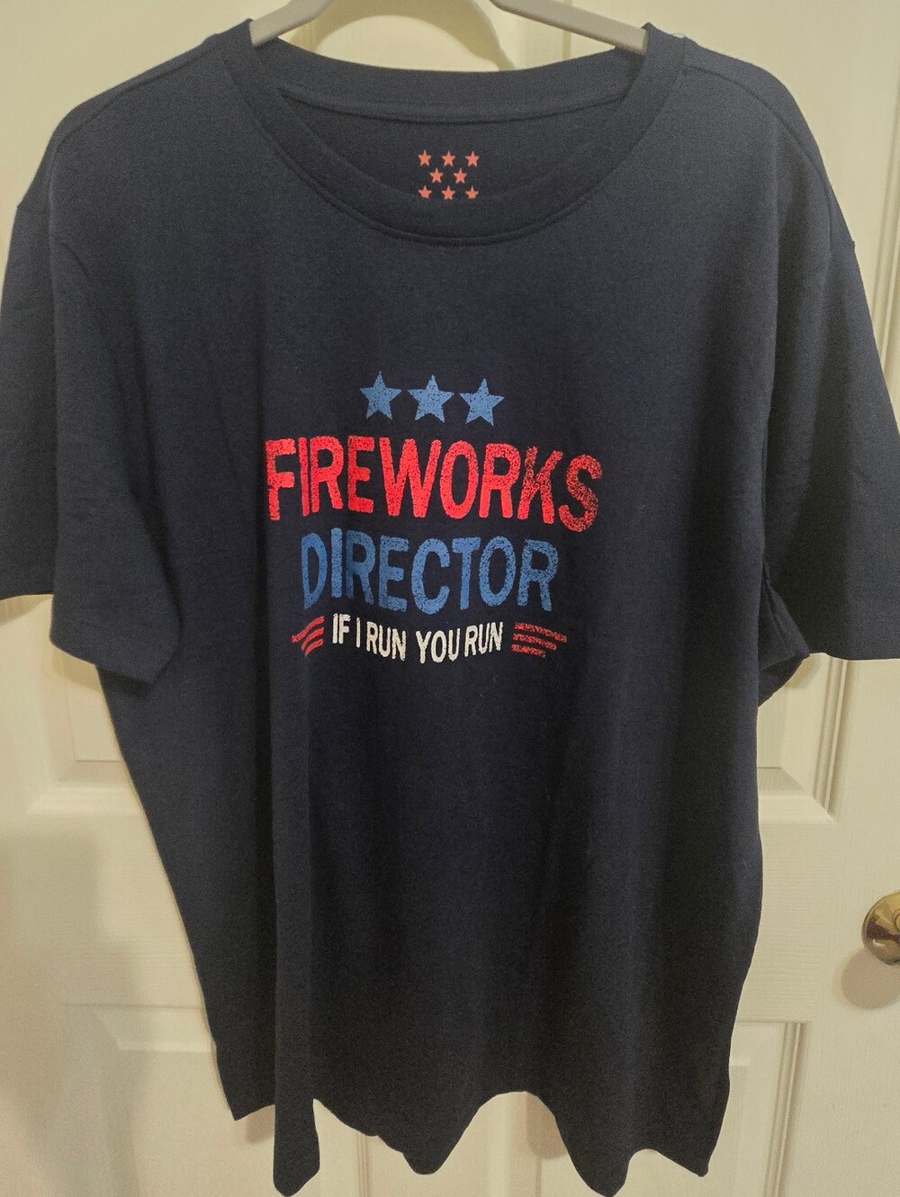 Fireworks Director Navy Graphic Tee. Brand NEW.  Selling Fast. Unisex